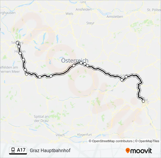 A17 Train Line Map