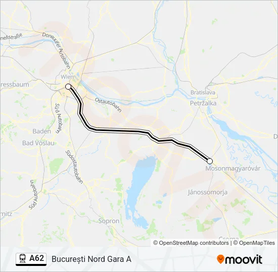 A62 Train Line Map