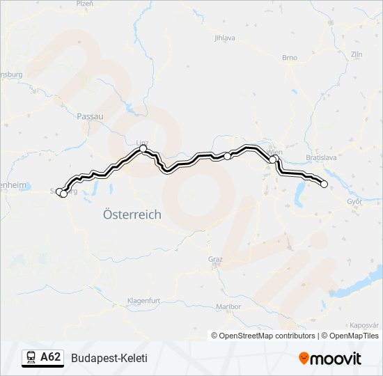 a62 Route: Schedules, Stops & Maps - Budapest-Keleti (Updated)