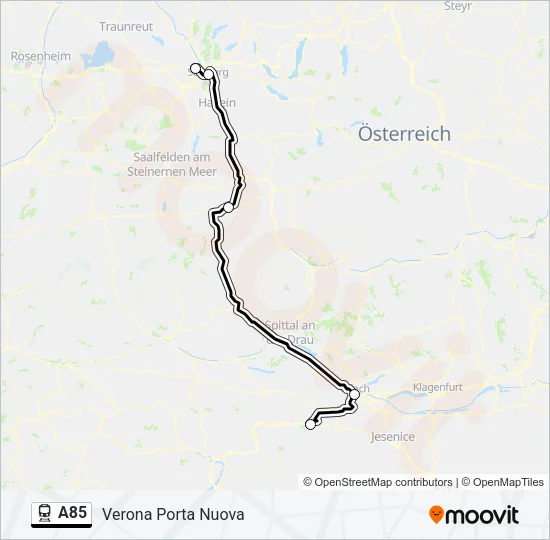 A85 Train Line Map