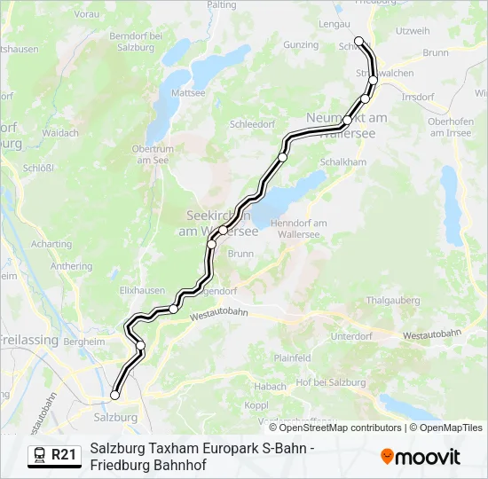 R21 Train Line Map