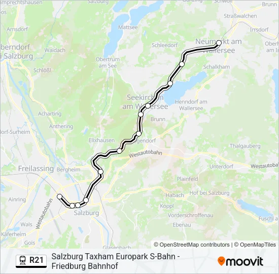 R21 Train Line Map