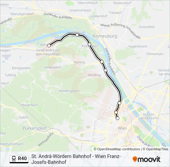 R40 Train Line Map