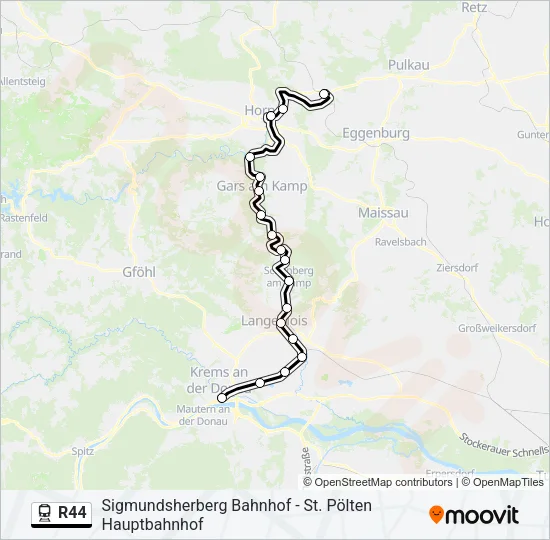 R44 Train Line Map
