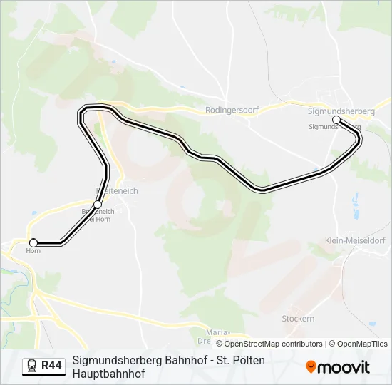 R44 Train Line Map