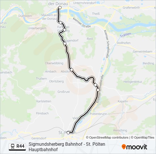 R44 train Line Map