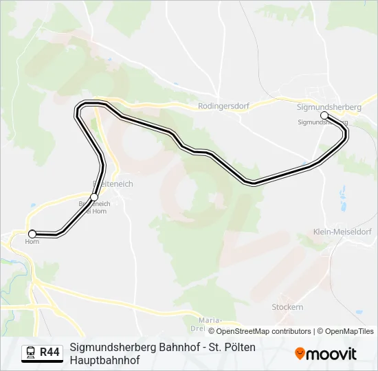 R44 Train Line Map