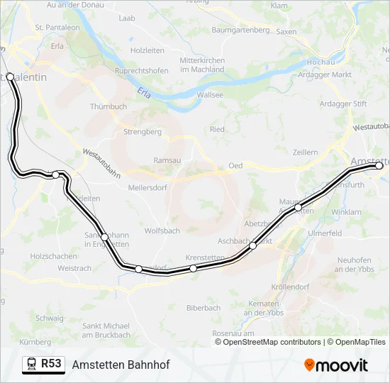 R53 Train Line Map