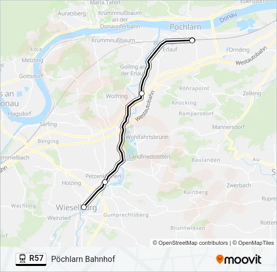 R57 Train Line Map
