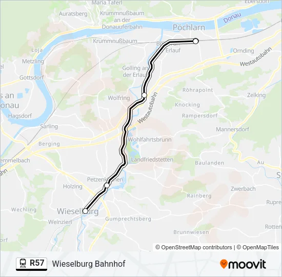 R57 Train Line Map