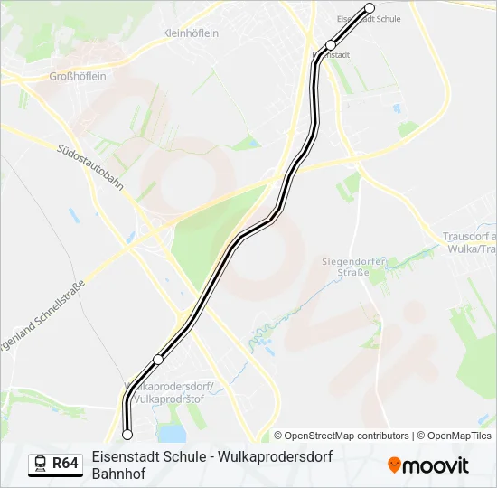 R64 Train Line Map
