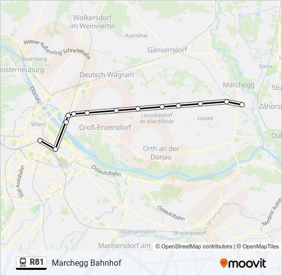 R81 train Line Map