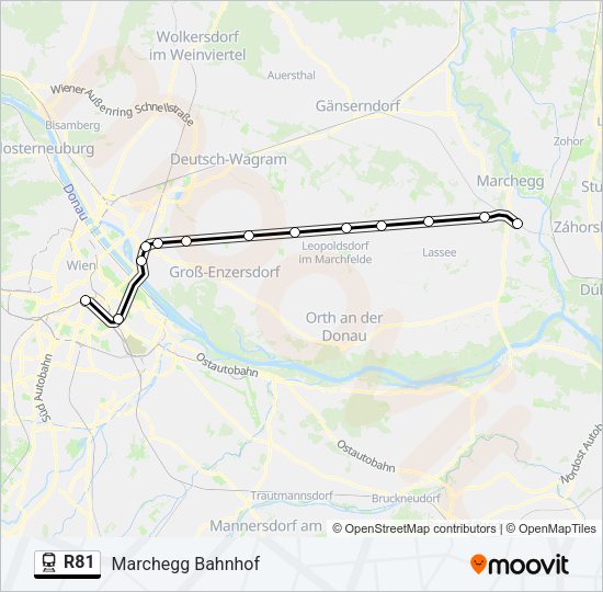 R81 Train Line Map