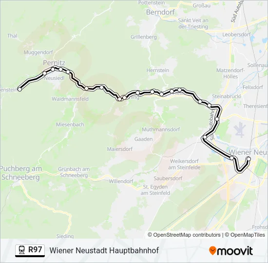 R97 Train Line Map