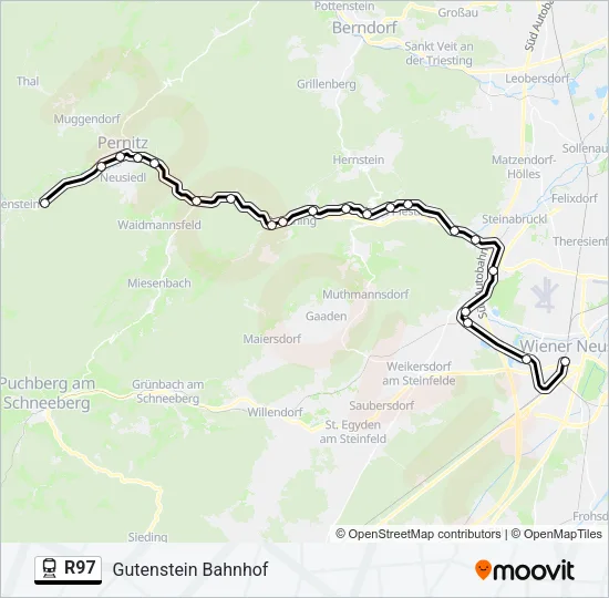 R97 Train Line Map
