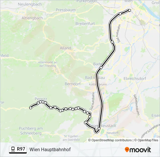R97 Train Line Map