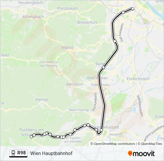 R98 Train Line Map