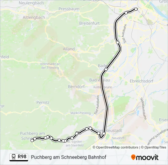 R98 Train Line Map
