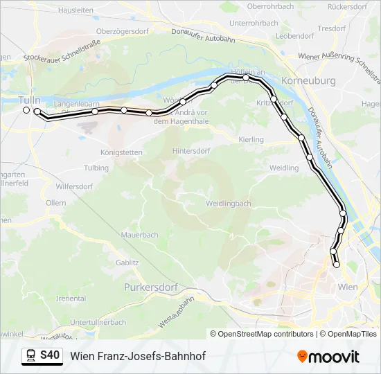 S40 Train Line Map