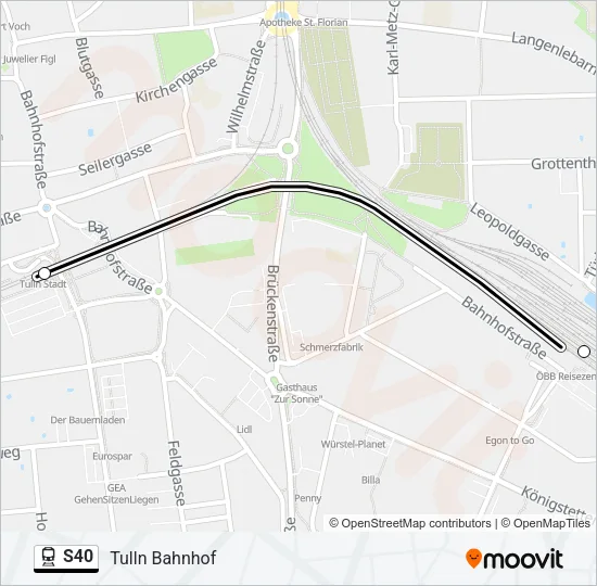 S40 Train Line Map