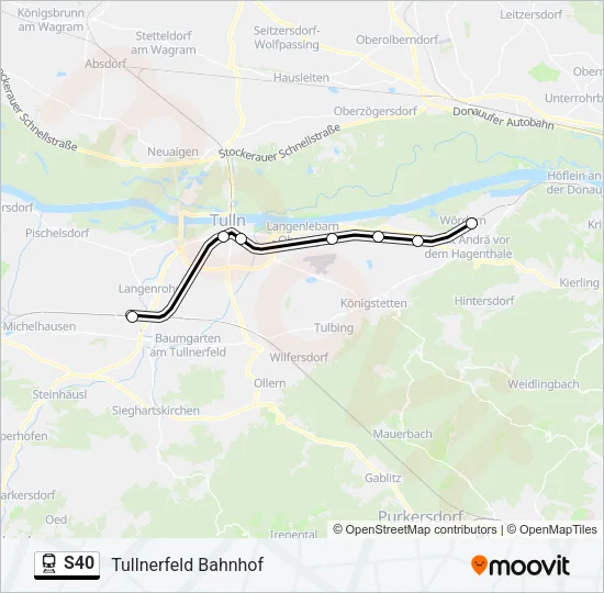 S40 Train Line Map