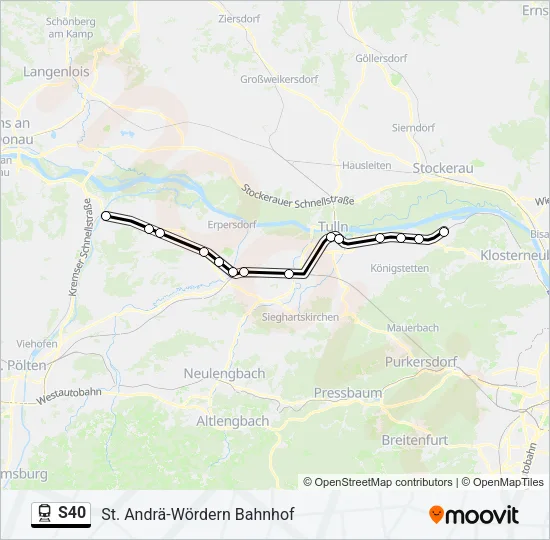 S40 Train Line Map