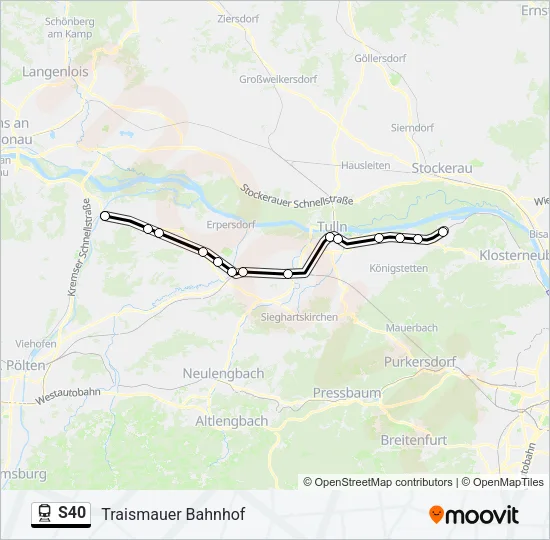 S40 Train Line Map