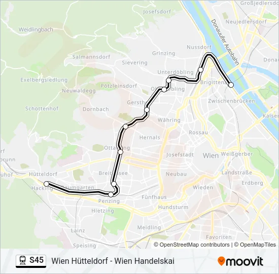 S45 Train Line Map