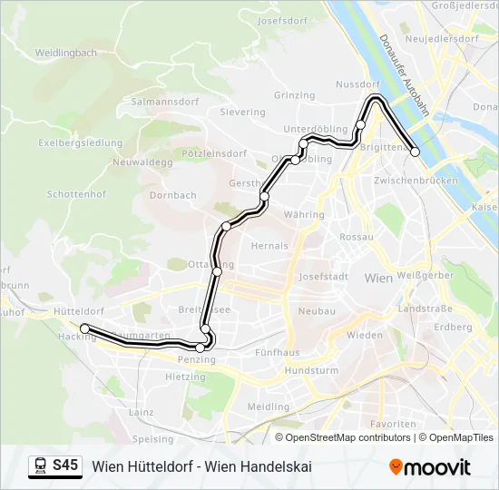 S45 Train Line Map