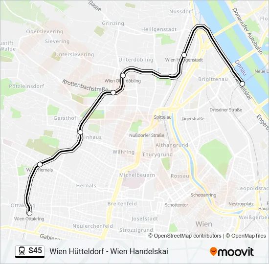 S45 Train Line Map
