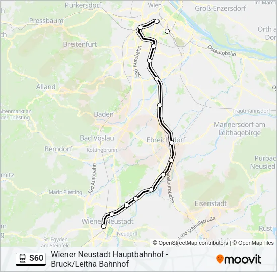S60 Train Line Map
