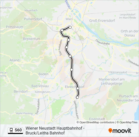 S60 Train Line Map