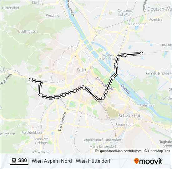 S80 Train Line Map