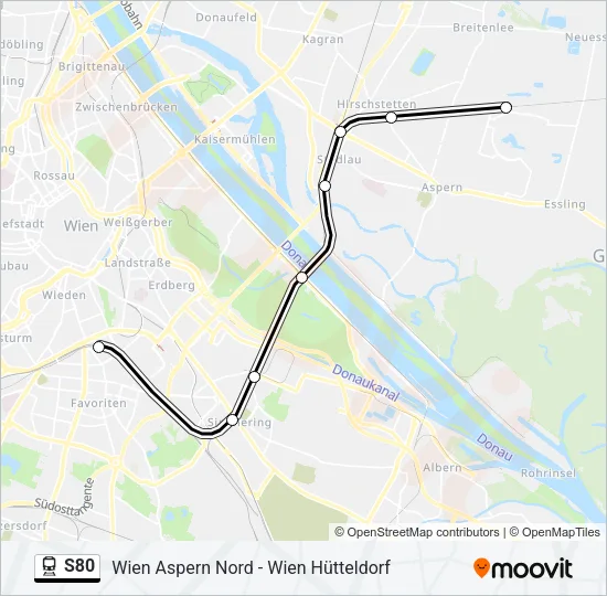 S80 Train Line Map