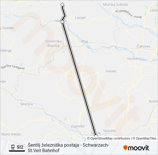 SI2 Train Line Map