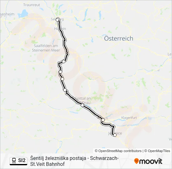 SI2 Train Line Map