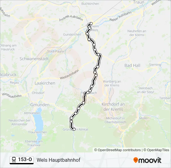 153-O Train Line Map