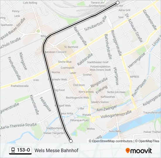 153-O Train Line Map