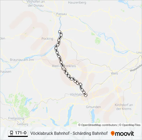 171-O Train Line Map