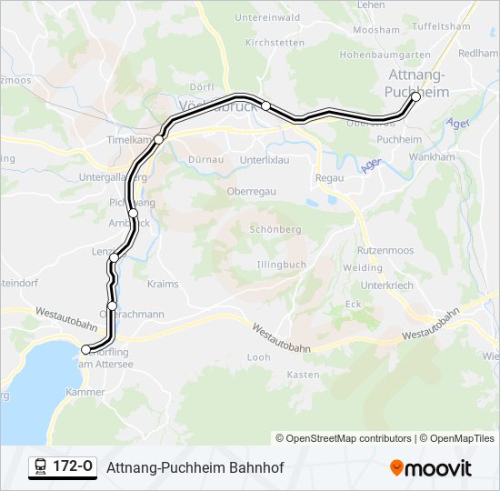 172-O train Line Map