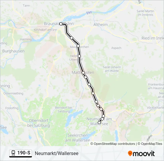 190-S Train Line Map