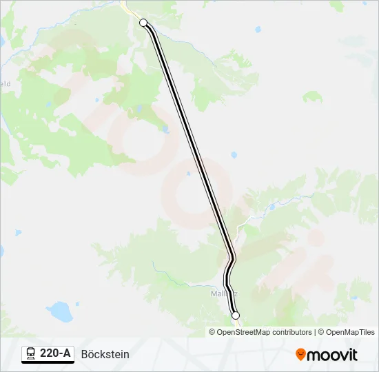 220-A Train Line Map