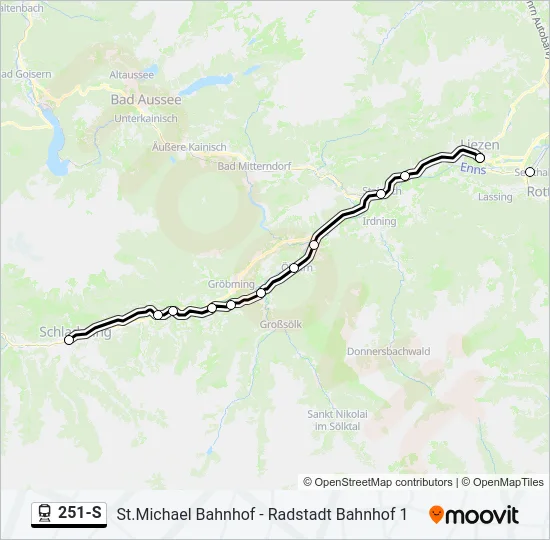 251-S Train Line Map