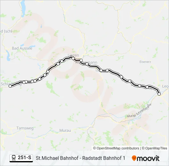 251-S Train Line Map