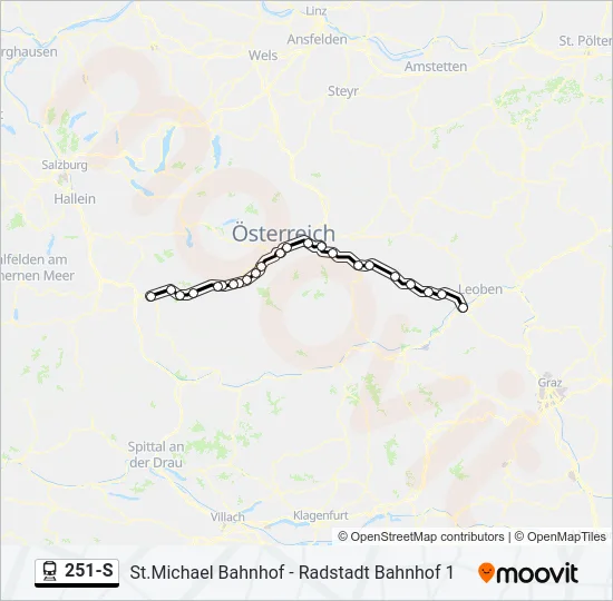 251-S Train Line Map