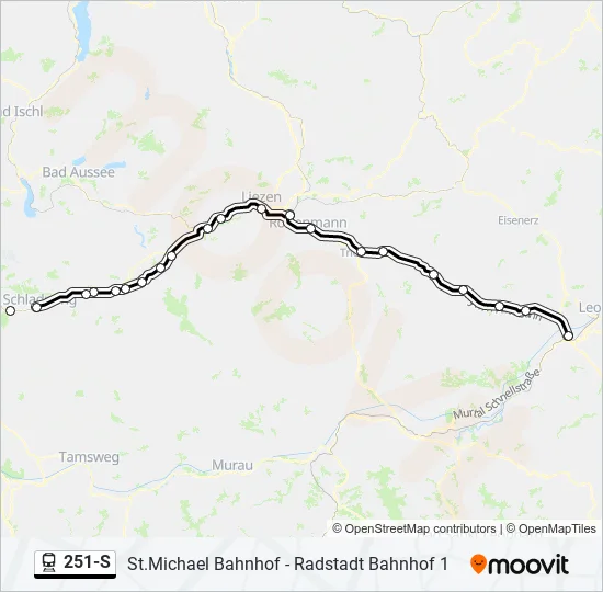 251-S Train Line Map