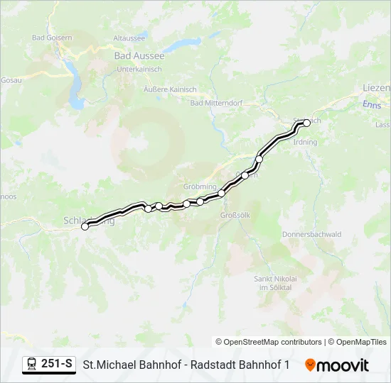 251-S Train Line Map