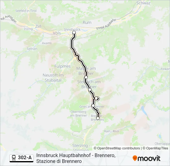 302-A Train Line Map