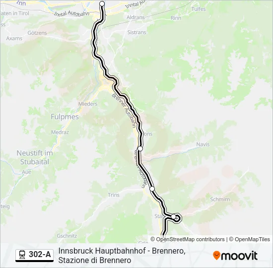 302-A Train Line Map