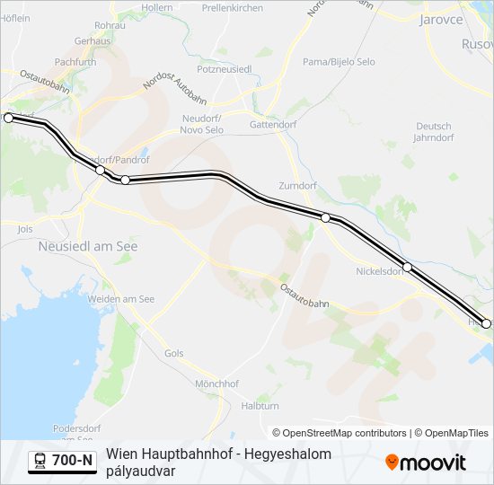 700-N train Line Map